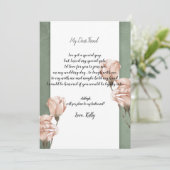 トレンディーの緑が私の花嫁介添人の招待になる 招待状 (スタンド正面)