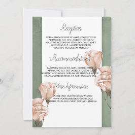 トレンディーの緑の結婚式 招待状