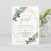 トレンディーの緑離れのユーカリ金ゴールド女の子だ 招待状 (スタンド正面)