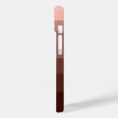 トレンディーの色ブロック茶色のカスタマイズ可能な記号 Case-Mate iPhoneケース (裏面 / 左)