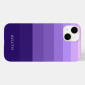 トレンディーの色ブロック藍色のカスタマイズ可能なシンボルや象徴 Case-Mate iPhoneケース (裏面 (横))