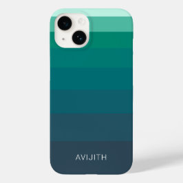 トレンディーの色ブロック青のカスタマイズ可能な記号 Case-Mate iPhone 14ケース