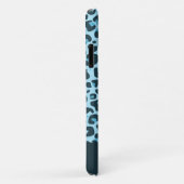 トレンディーの色合いブルーヒョウのスポットプリント付き/名前 Case-Mate iPhoneケース (裏面/右)