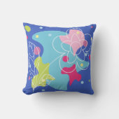 トレンディーの花の斑点のベクターパターン クッション (正面)