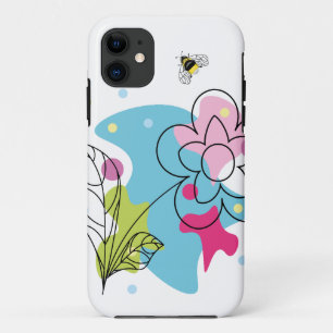 トレンディーの花の斑点のベクターパターン iPhone 11 ケース