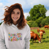 トレンディーの花レトロはあらゆる種類に優しい。 パーカ