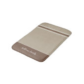 トレンディーの落ち着いたストライプ石のバスマット バスマット (アングル)