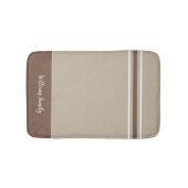 トレンディーの落ち着いたストライプ石のバスマット バスマット (正面)