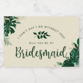 トレンディーの葉は僕の花嫁になる スパークリングワインラベル (シングルラベル)