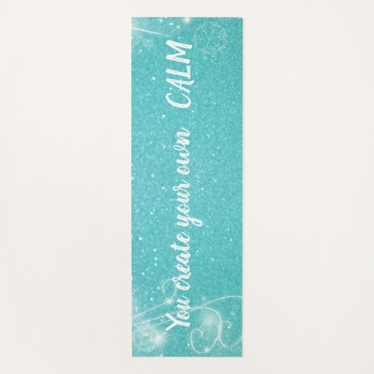 トレンディーの輝き – 独自の落ち着きを作成 ヨガマット (正面)