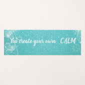 トレンディーの輝き – 独自の落ち着きを作成 ヨガマット (正面(横))