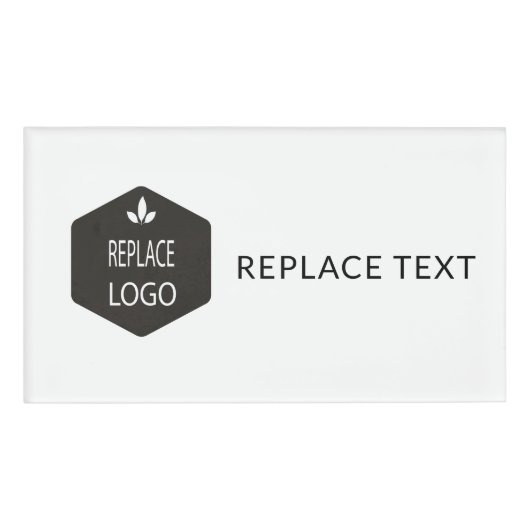 トレンディーはあなたのロゴか写真ビジネスを加えます 名札 (正面)