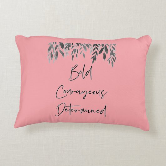 トレンディーはっきりしたの果敢な決意 アクセントクッション (裏面)