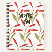 トレンディーはっきりしたパター書ンのカスタマイズ ノートブック (正面)