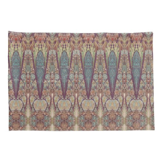 トレンディーはっきりしたベッドルームカシミールペイズリーエレファントアート 枕カバー (裏面-右)