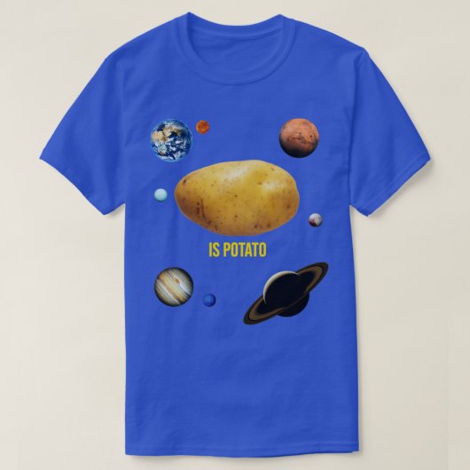 トレンディーはシステムとポテト太陽のである Tシャツ (デザイン正面)