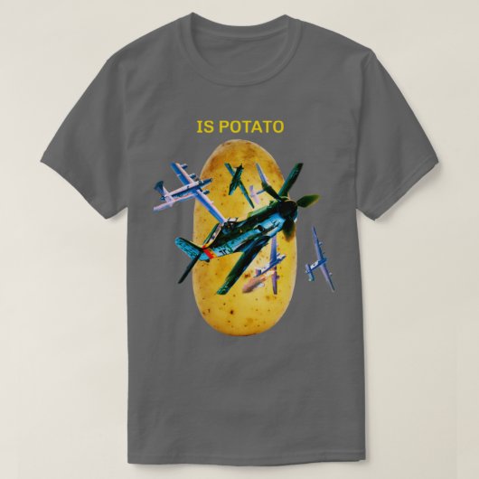 トレンディーはポテトと軍隊 Tシャツ (デザイン正面)