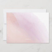 トレンディーは写真カードピンク感謝していしています サンキューカード (裏面)