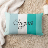 トレンディーは青くストライプのな装飾用クッションをインスパイア ランバークッション (ブランケット)