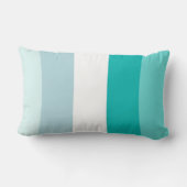 トレンディーは青くストライプのな装飾用クッションをインスパイア ランバークッション (裏面)