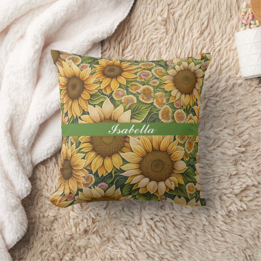 トレンディーひまわりビューティフルコレクション クッション (ブランケット)