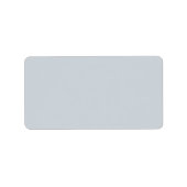 トレンディーほこりっぽい青みがかった灰色 – 住所 シール (正面)