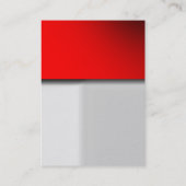 トレンディーぽちゃぽちゃぽちゃのグレー赤の魅力的な名刺 名刺 (裏面)