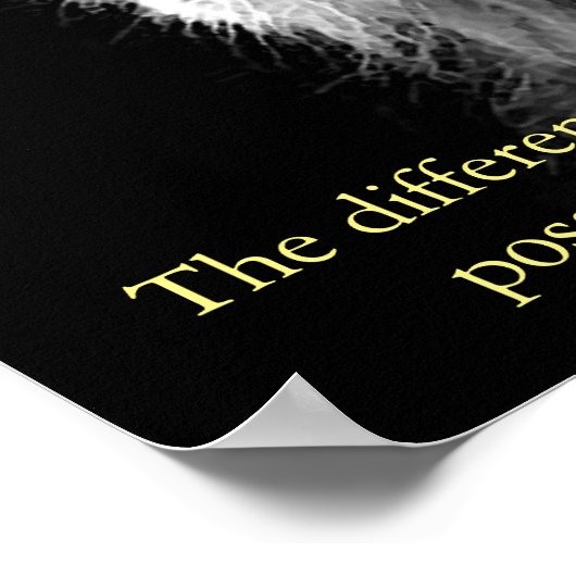 トレンディーやる気を起こさせるライオン測定 ポスター (角)