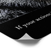 トレンディーやる気を起こさせるリーダーシップ狼の目 ポスター (角)