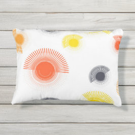 トレンディーよくはしゃぐ、生き生き、カッコいい円形の幾何学的 アウトドアクッション