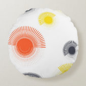 トレンディーよくはしゃぐ、生き生き、カッコいい円形の幾何学的 ラウンドクッション (正面)