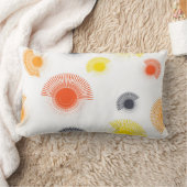 トレンディーよくはしゃぐ、生き生き、カッコいい円形の幾何学的 ランバークッション (ブランケット)