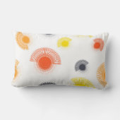 トレンディーよくはしゃぐ、生き生き、カッコいい円形の幾何学的 ランバークッション (裏面)