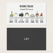 トレンディーアイコン結婚のタイムラインカード (正面&裏面)