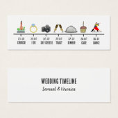 トレンディーアイコン結婚のタイムラインミニカード (正面&裏面)