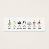 トレンディーアイコン結婚のタイムラインミニカード (正面)