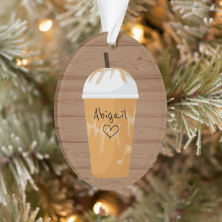 トレンディーアイスコーヒーパーソナライズされたホリデークリスマス オーナメント