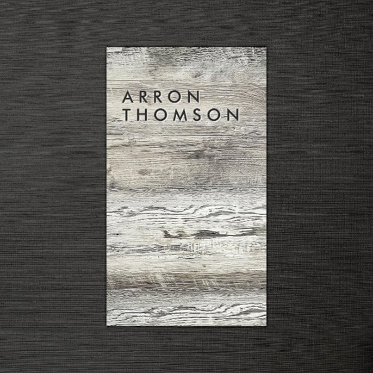 トレンディーアクアブルーレトロ水彩波 名刺