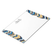 トレンディーアステカプリントパーソナライズされた ノートパッド (アングル)