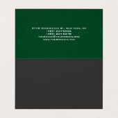 トレンディーアップフォレストグリーンミニマリストフォールズ 名刺 (内部フラット)