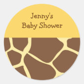 トレンディーアニマルプリントシール封筒用シール ラウンドシール (正面)