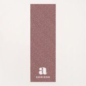 トレンディーアニマルプリントパーソナライズされた曲 ヨガマット (正面)