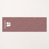 トレンディーアニマルプリントパーソナライズされた曲 ヨガマット (正面(横))