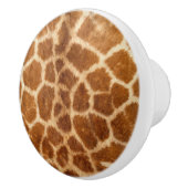 トレンディーアフリカファッションサファリ動物キリンプリント セラミックノブ (右)