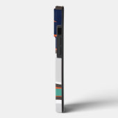 トレンディーアプリコットグリーンブルー赤面ココナッツタフケース Case-Mate iPhoneケース (裏面 / 左)