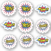 トレンディーアポップ・アートのート シール (正面)