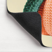 トレンディーアミニマルミモダングルミクロチェットピーチ マウスパッド (コーナー)