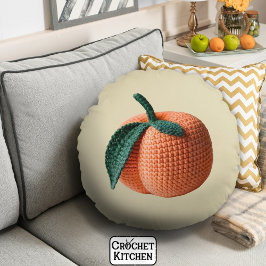 トレンディーアミニマルミモダングルミクロチェットピーチ ラウンドクッション