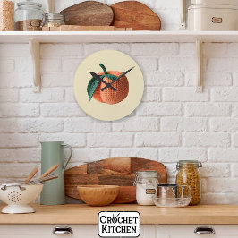 トレンディーアミニマルミモダングルミクロチェットピーチ ラウンド壁時計