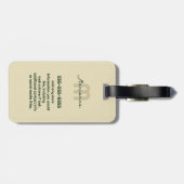 トレンディーアミニマルミモダングルミクロチェットピーチ ラゲッジタグ (裏面横)